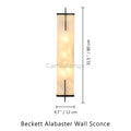 Beckett Alabaster Wall Sconce - Camilalamps - CA - Becke - 1754 - 001
