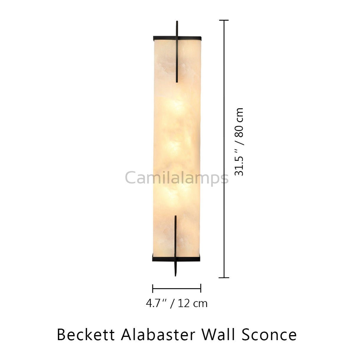 Beckett Alabaster Wall Sconce - Camilalamps - CA - Becke - 1754 - 001