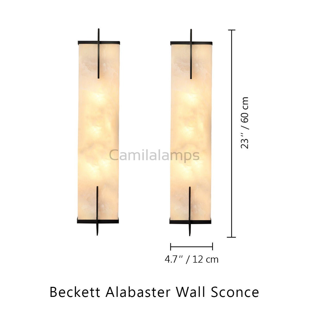 Beckett Alabaster Wall Sconce - Camilalamps - CA - Becke - 1754 - 001