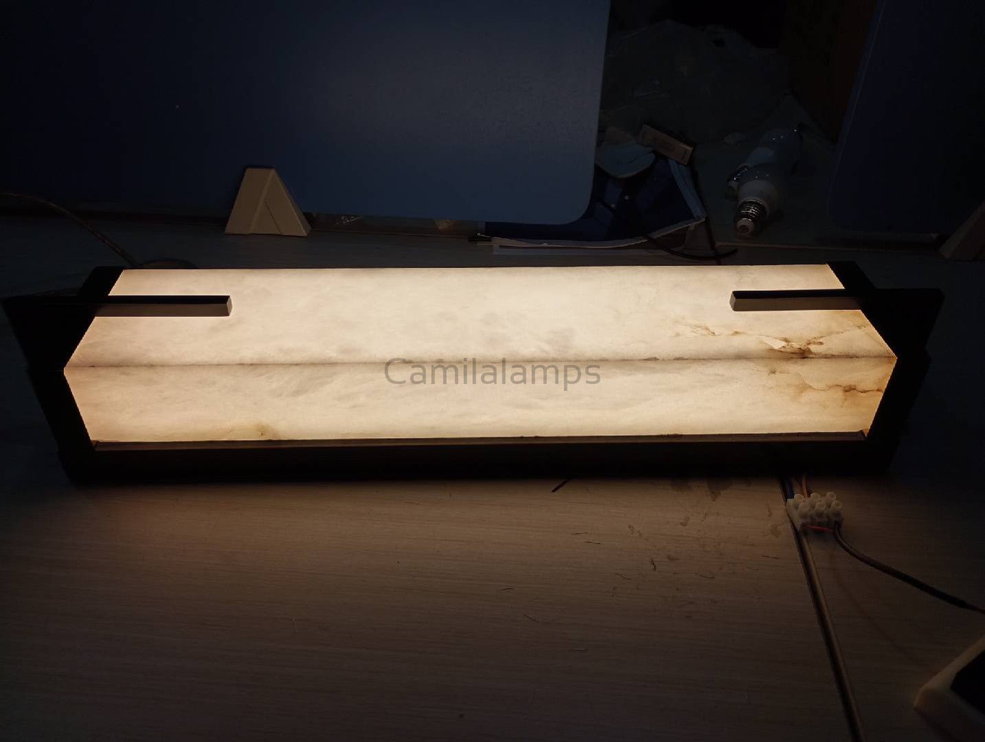 Beckett Alabaster Wall Sconce - Camilalamps - CA - Becke - 1754 - 001