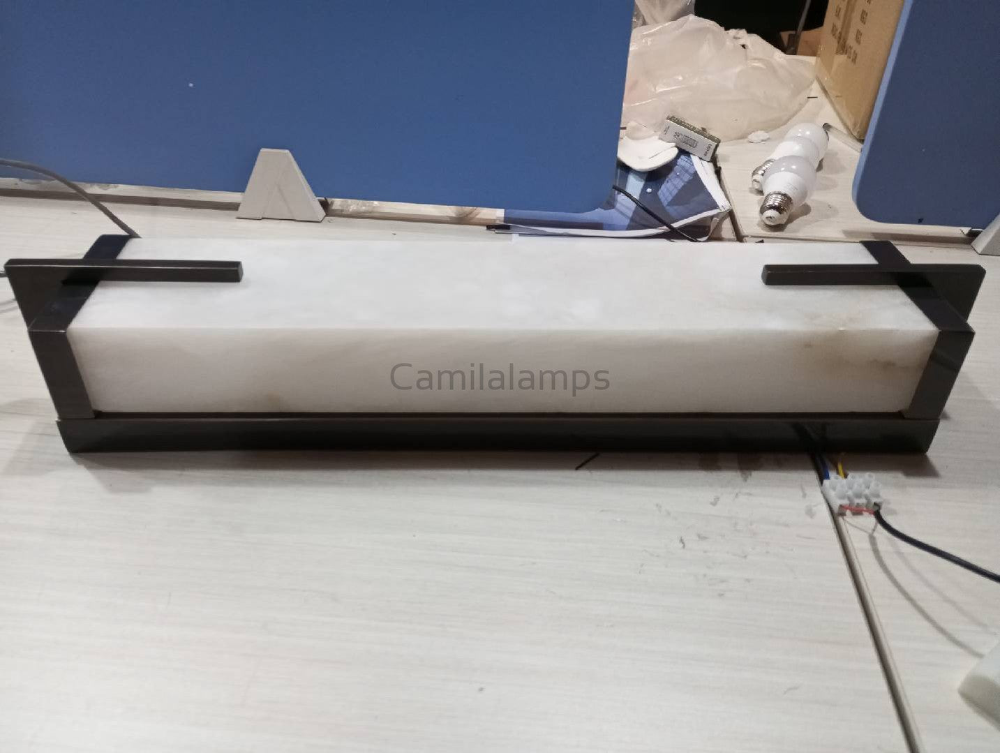 Beckett Alabaster Wall Sconce - Camilalamps - CA - Becke - 1754 - 001