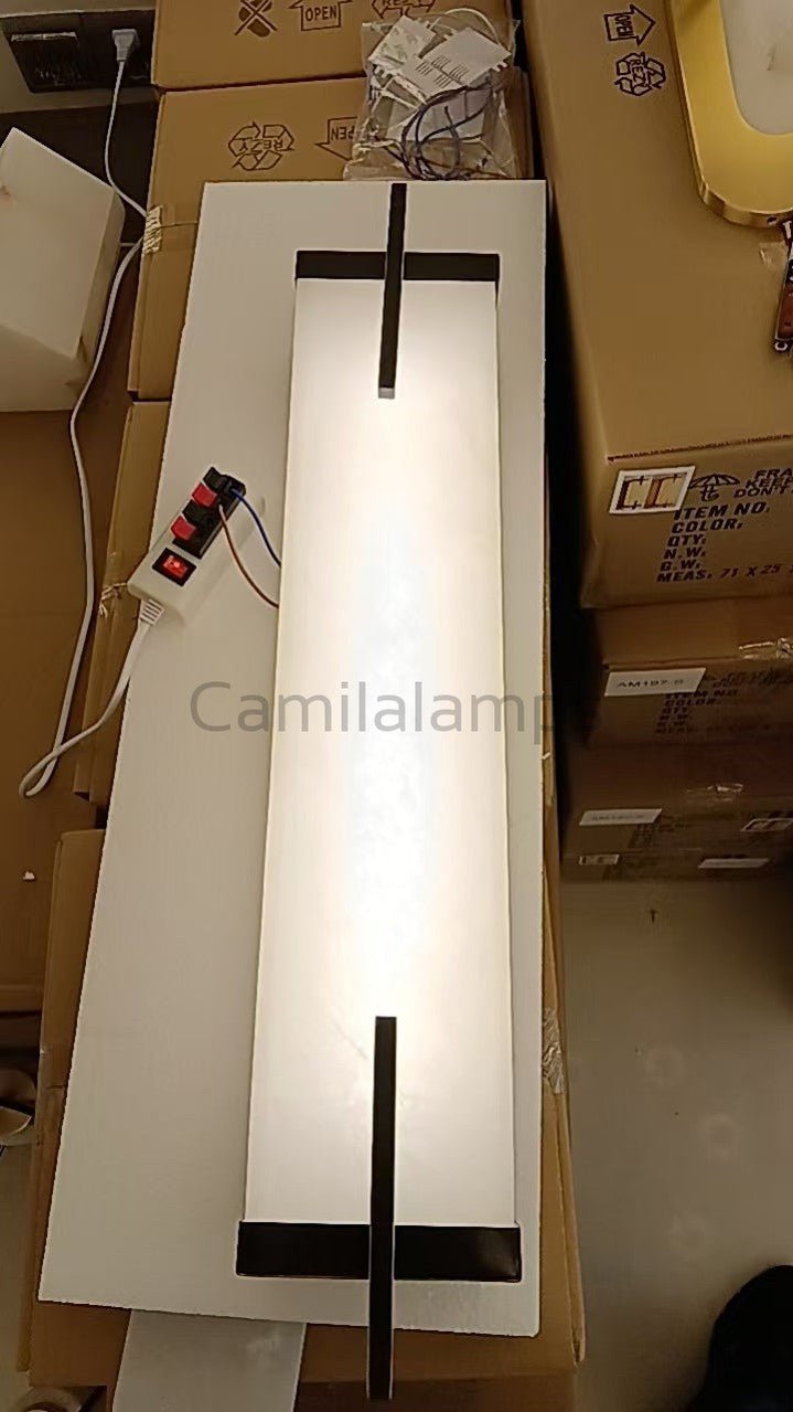 Beckett Alabaster Wall Sconce - Camilalamps - CA - Becke - 1754 - 001