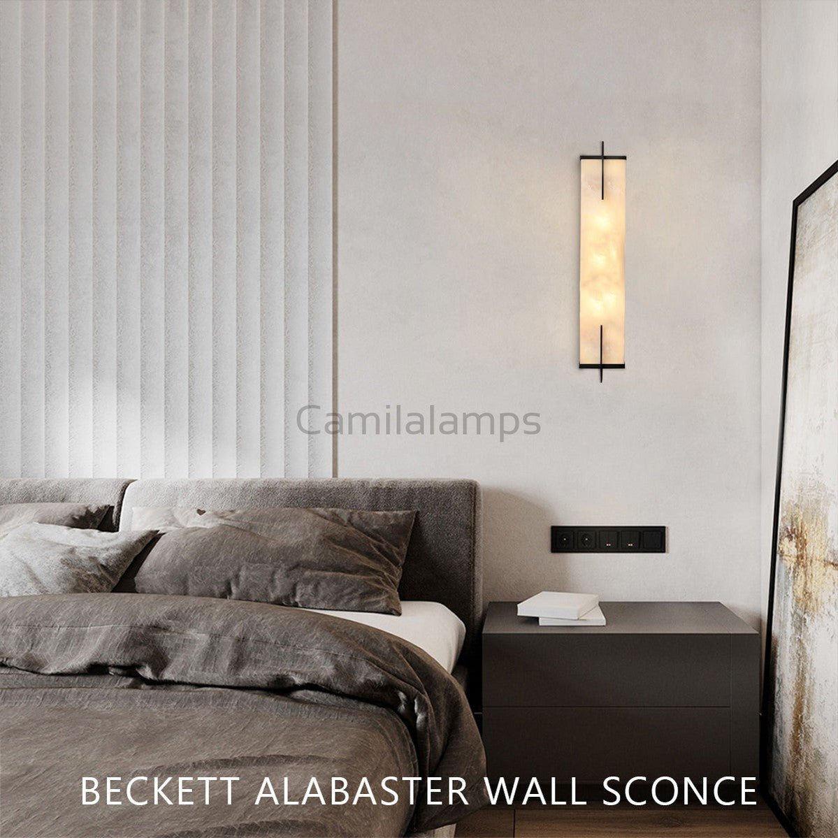 Beckett Alabaster Wall Sconce - Camilalamps - CA - Becke - 1754 - 002