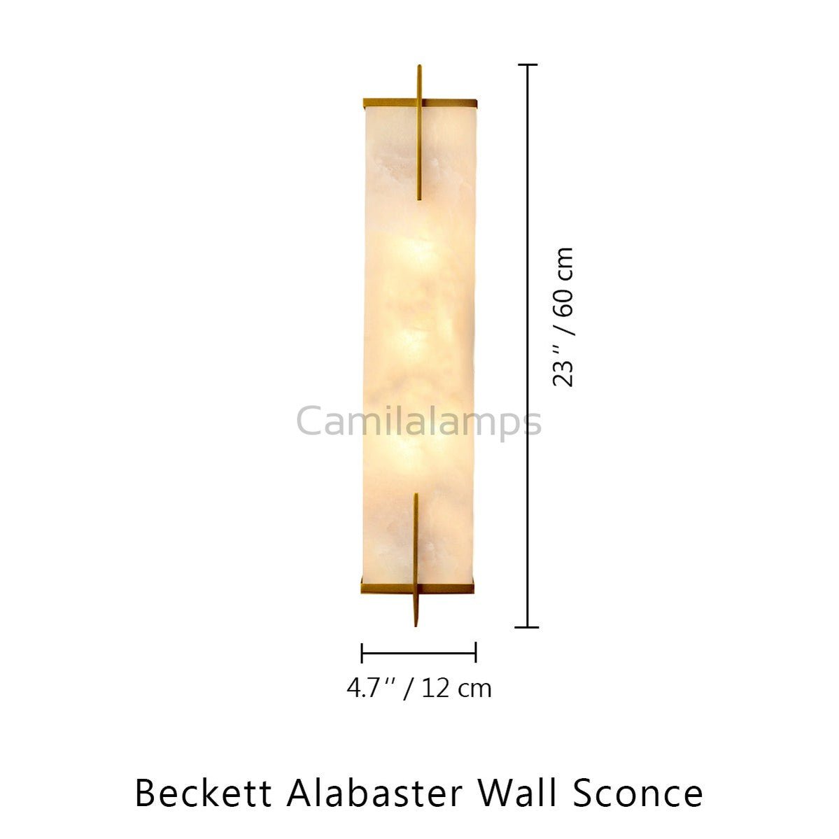 Beckett Alabaster Wall Sconce - Camilalamps - CA - Becke - 1754 - 001