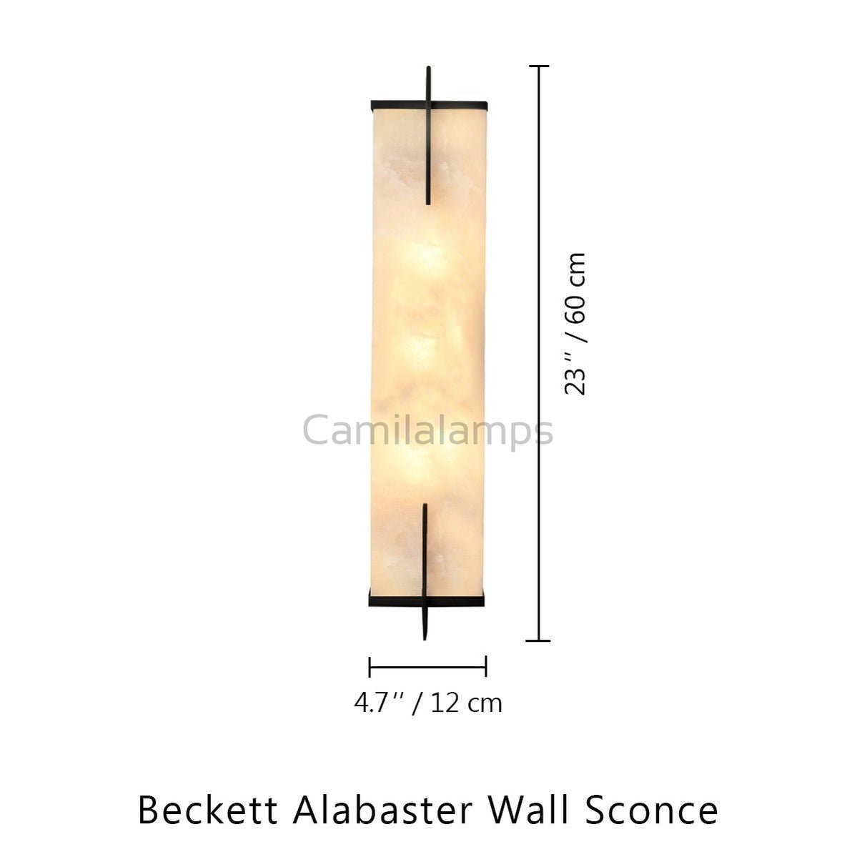Beckett Alabaster Wall Sconce - Camilalamps - CA - Becke - 1754 - 001