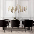 Bellini Rectangular Tubular Pendant Light Chandelier - Camilalamps - STPL3222-1RC-128