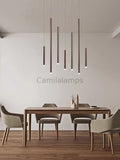 Bellini Round Metal Tubular Pendant Light Chandelier - Camilalamps - STPL14 - RD - 12