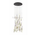 Bellini Round Metal Tubular Pendant Light Chandelier - Camilalamps - STPL14 - RD - 12