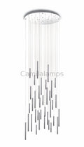 Bellini Round Two - Tone Tubular Pendant Light Chandelier - Camilalamps - STPL4446 - SQ - 14 - 4