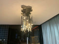 Bellini Square Tri - Tone Tubular Pendant Light Chandelier - Camilalamps - STPL4445 - SQ - 16 - 1
