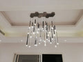 Bellini Square Tri - Tone Tubular Pendant Light Chandelier - Camilalamps - STPL4445 - SQ - 16 - 1