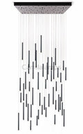 Bellini Square Tri - Tone Tubular Pendant Light Chandelier - Camilalamps - STPL4445-1SQ-116-11