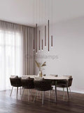 Bellini Square Tubular Pendant Light Chandelier - Camilalamps - BST-1S-1PG