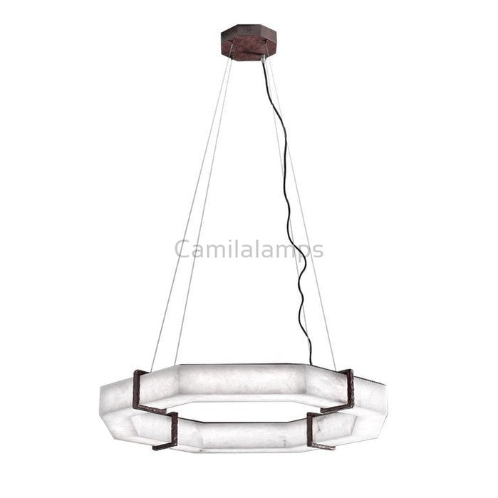 Belos Alabaster Chandelier - Camilalamps - Belos - 866 - 23.6" - 1