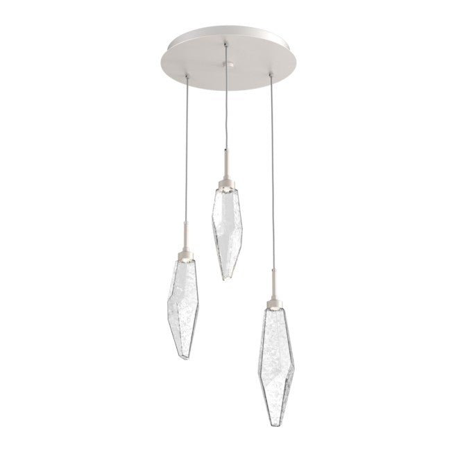 Beveled Rock Crystal Cluster Round Chandelier - Camilalamps - CA - CH256290