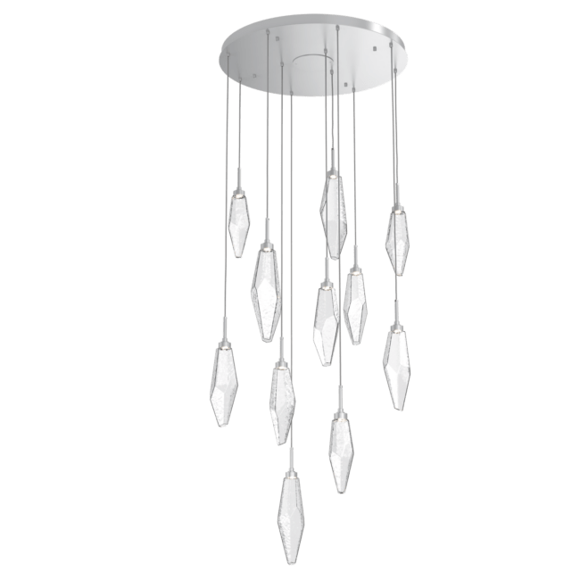 Beveled Rock Crystal Cluster Round Chandelier - Camilalamps - CA - CH256292