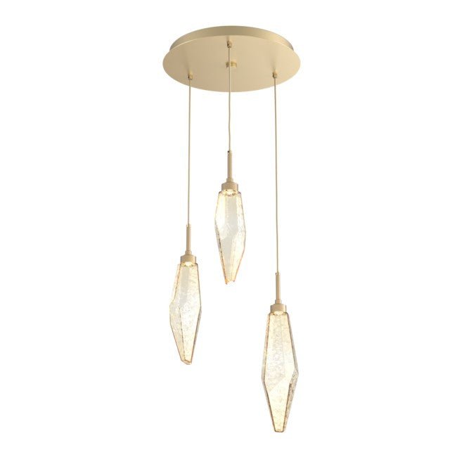Beveled Rock Crystal Cluster Round Chandelier - Camilalamps - CA - CH256262