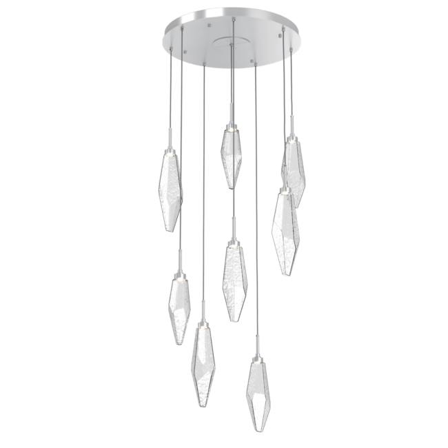 Beveled Rock Crystal Cluster Round Chandelier - Camilalamps - CA - CH256293