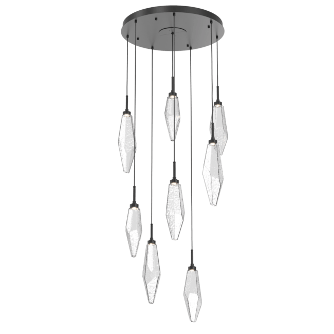 Beveled Rock Crystal Cluster Round Chandelier - Camilalamps - CA - CH256281
