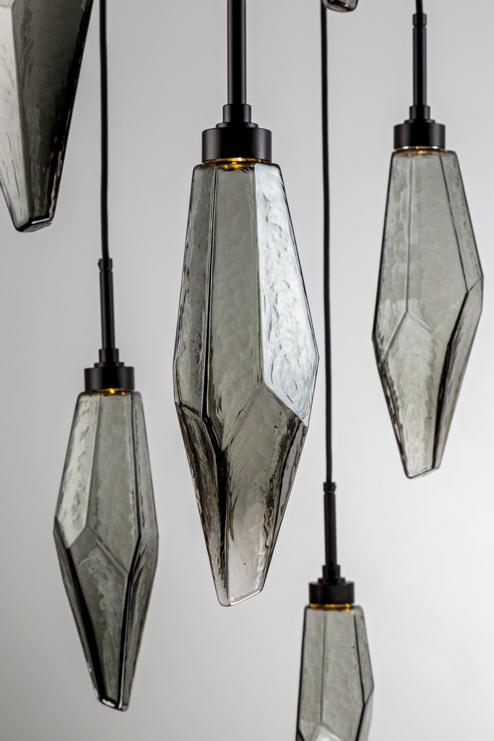 Beveled Rock Crystal Cluster Round Chandelier - Camilalamps - CA - CH256262