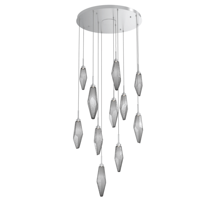 Beveled Rock Crystal Cluster Round Chandelier - Camilalamps - CA - CH256296