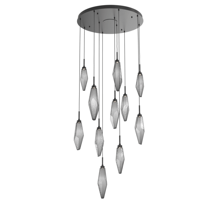 Beveled Rock Crystal Cluster Round Chandelier - Camilalamps - CA - CH256284