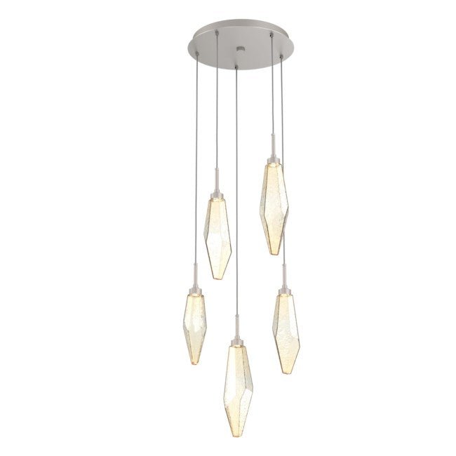 Beveled Rock Crystal Cluster Round Chandelier - Camilalamps - CA - CH256287