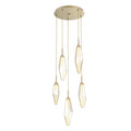Beveled Rock Crystal Cluster Round Chandelier - Camilalamps - CA - CH256263