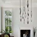 Beveled Rock Crystal Cluster Round Chandelier - Camilalamps - CA - CH256262