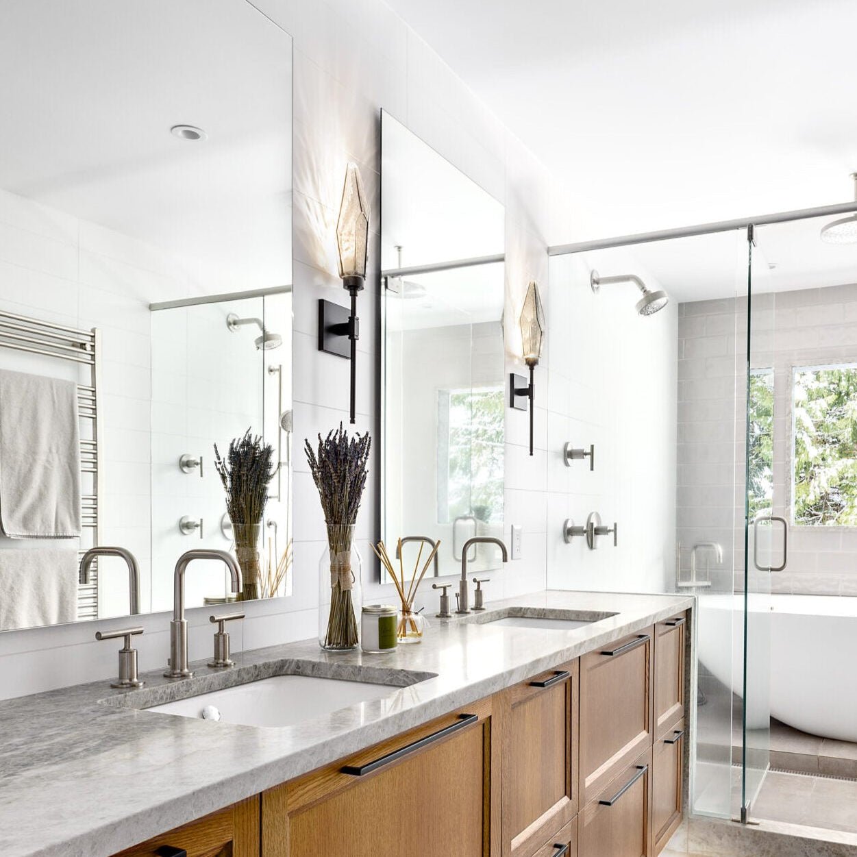 Beveled Rock Crystal Wall Sconce - Camilalamps - CA - CH2562652