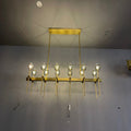 Bille Clear Cristal Linear Chandelier 48