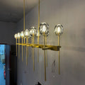 Bille Clear Cristal Linear Chandelier 48