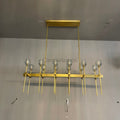 Bille Clear Cristal Linear Chandelier 48