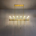 Bille Clear Cristal Linear Chandelier 48