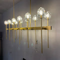 Bille Clear Cristal Linear Chandelier 48