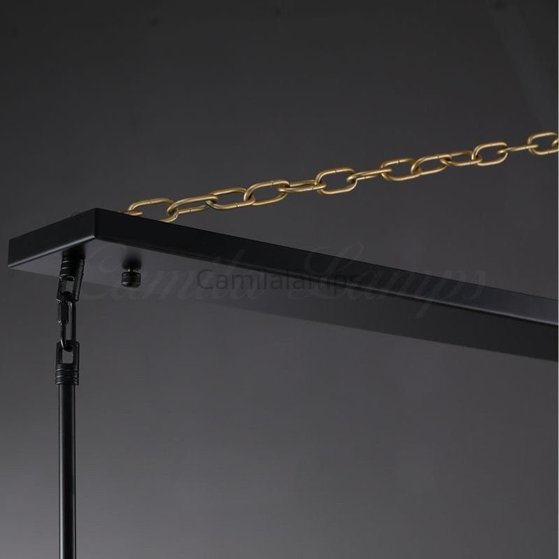 Bille Crystal Linear Chandelier For Dining Room - Camilalamps - CAM1385