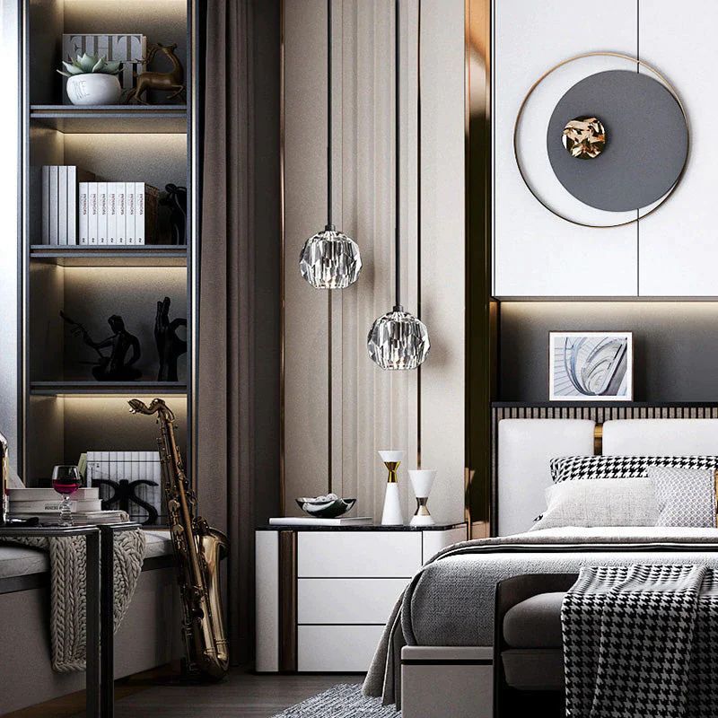 Bille Crystal Modern Pendant Light - Camilalamps - CAM1409