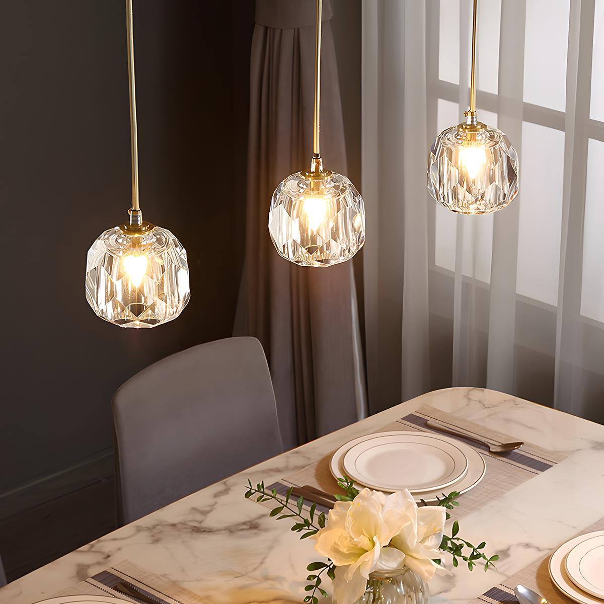 Bille Crystal Modern Pendant Light - Camilalamps - CAM1409