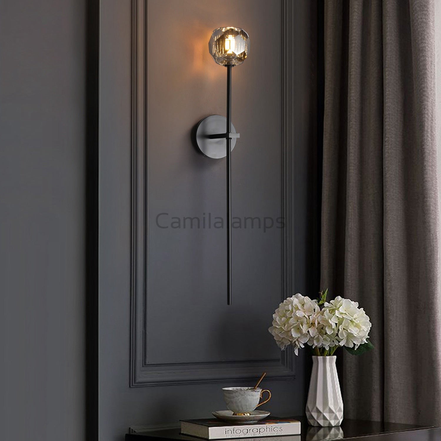 Bille Crystal Modern Wall Sconces - Camilalamps - CAM1406