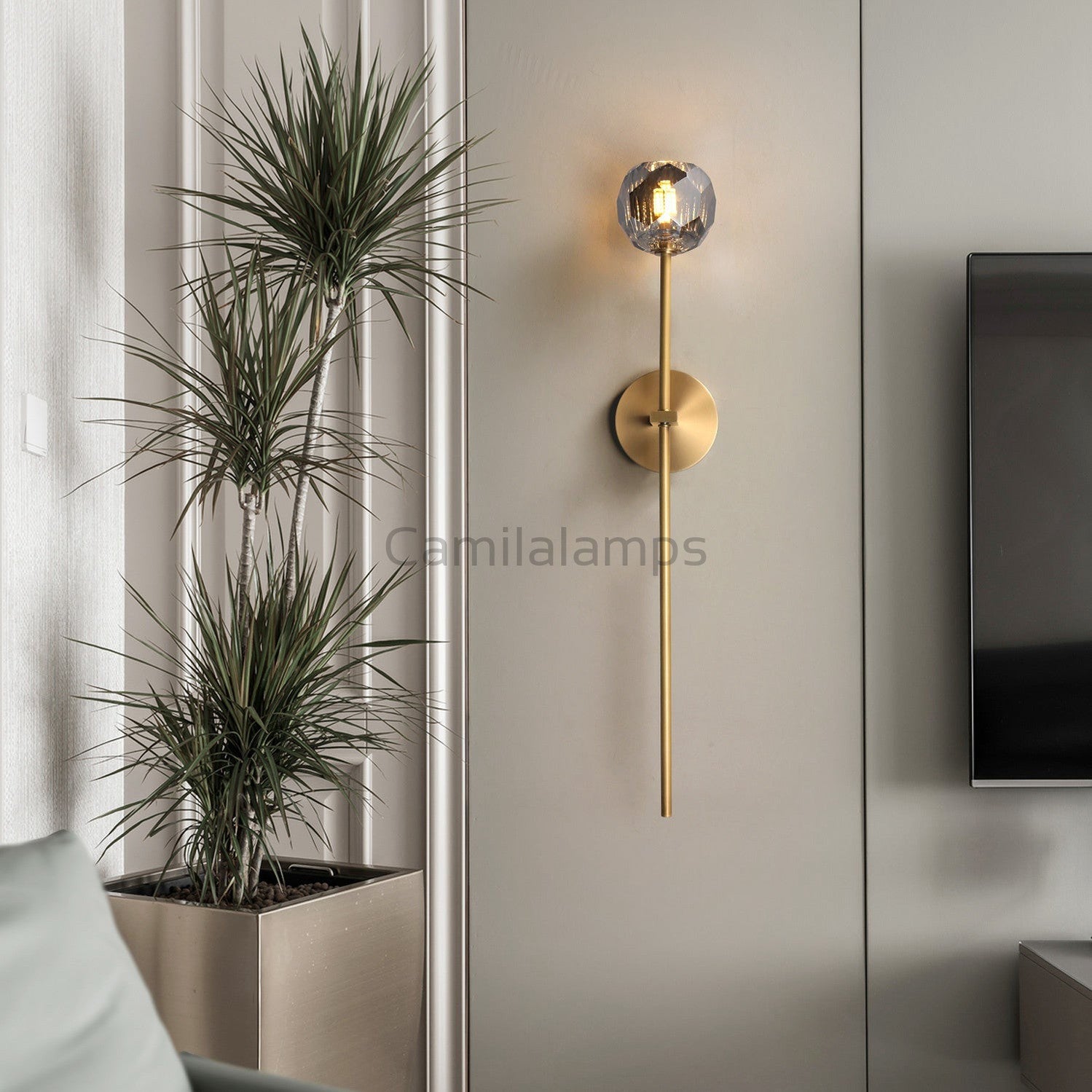 Bille Crystal Modern Wall Sconces - Camilalamps - CAM1391