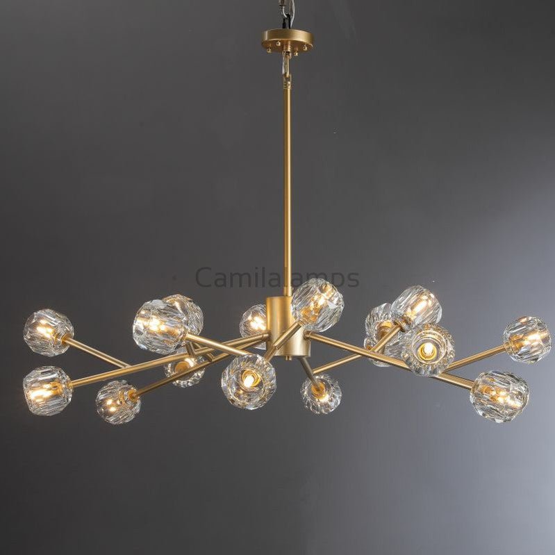 Bille Crystal Round Chandelier For Living Room - Camilalamps - CAM1355