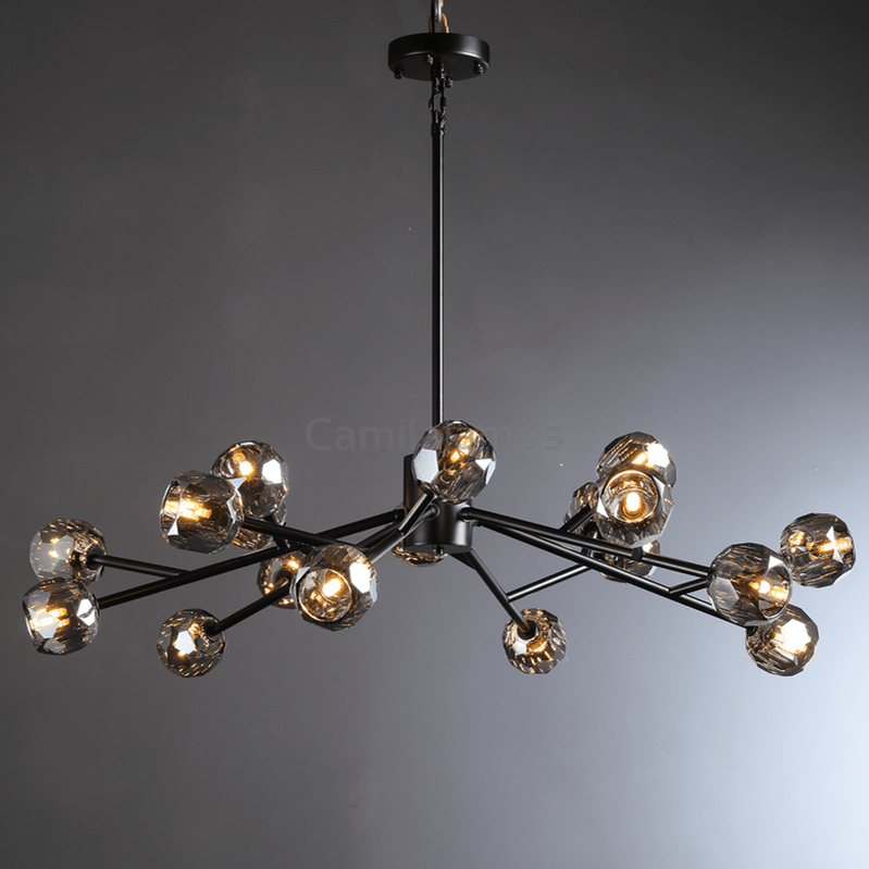 Bille Crystal Round Chandelier For Living Room - Camilalamps - CAM1358
