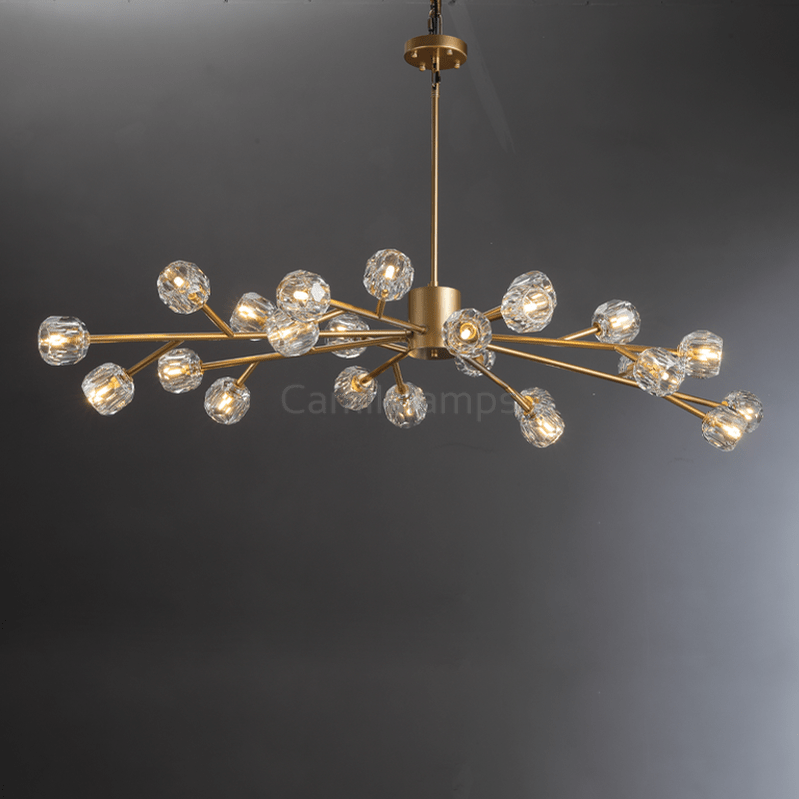 Bille Crystal Round Chandelier For Living Room - Camilalamps - CAM1373