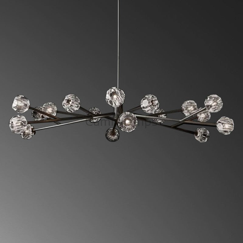 Bille Crystal Round Chandelier For Living Room - Camilalamps - CAM1369
