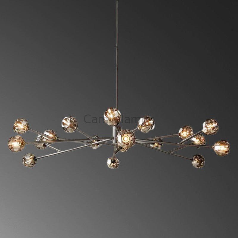 Bille Crystal Round Chandelier For Living Room - Camilalamps - CAM1370