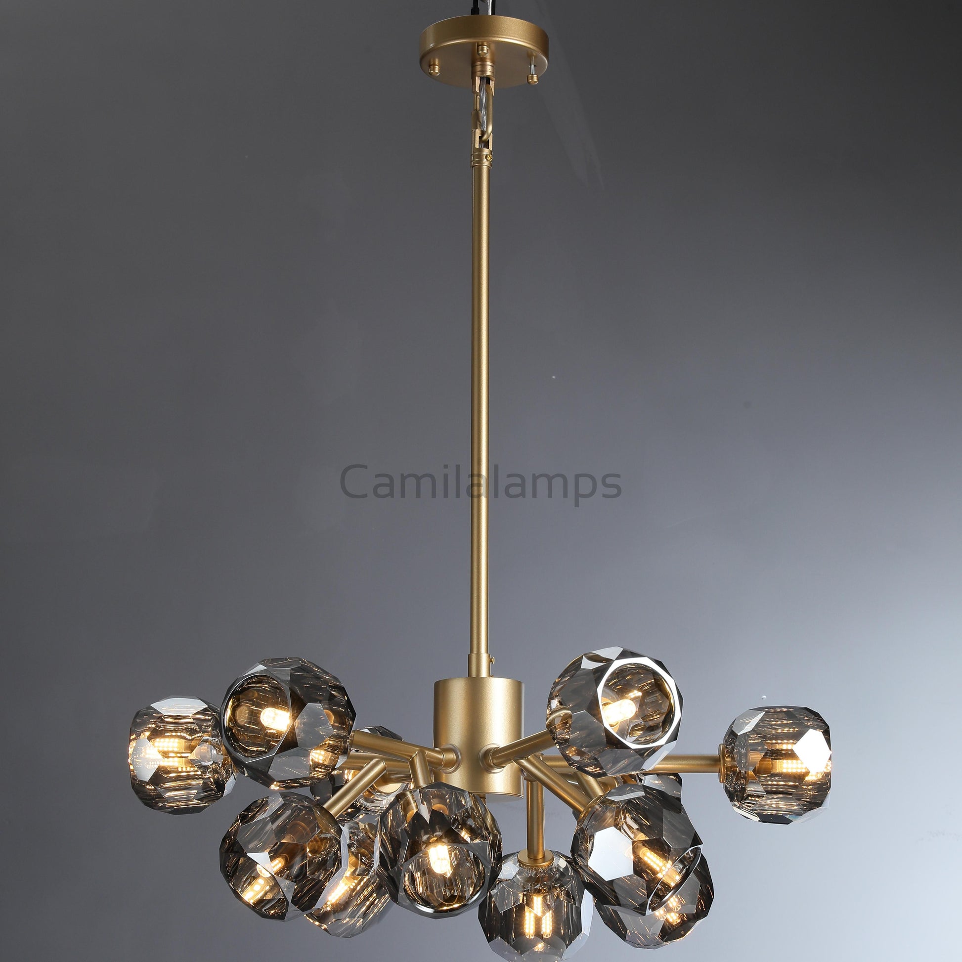 Bille Crystal Round Chandelier For Living Room - Camilalamps - CAM1344