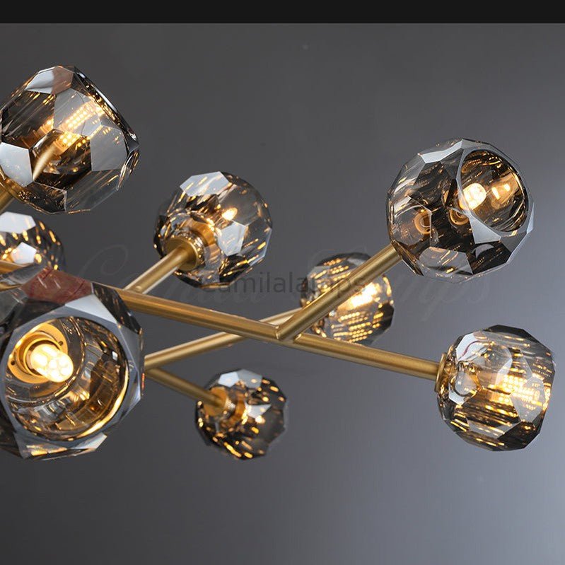 Bille Crystal Round Chandelier For Living Room - Camilalamps - CAM1370