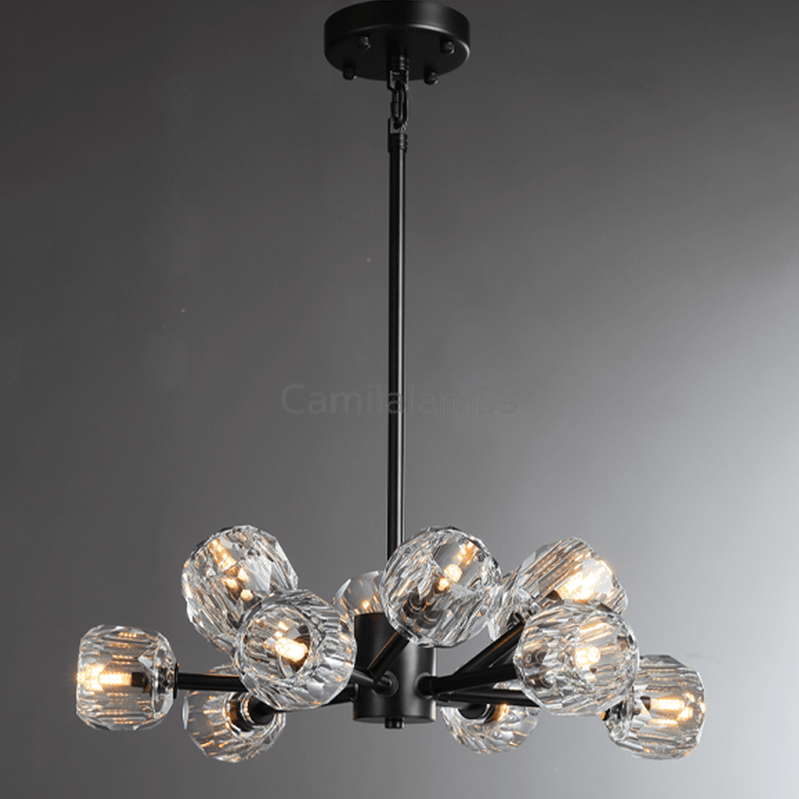 Bille Crystal Round Chandelier For Living Room - Camilalamps - CAM1345