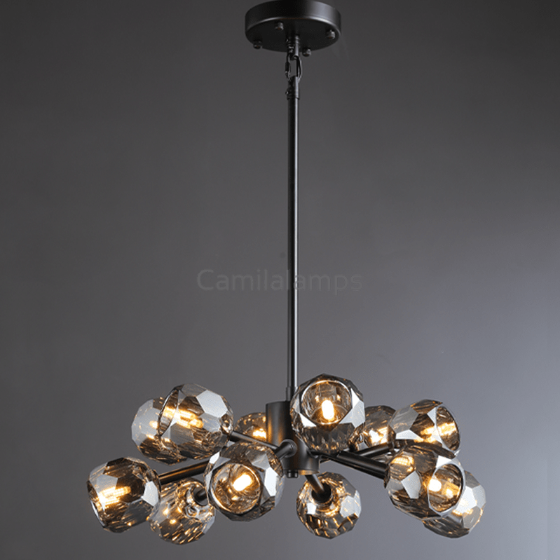 Bille Crystal Round Chandelier For Living Room - Camilalamps - CAM1346