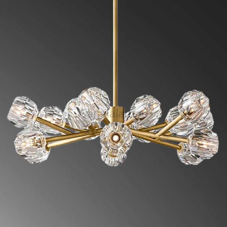 Bille Crystal Round Chandelier For Living Room - Camilalamps - CAM1349